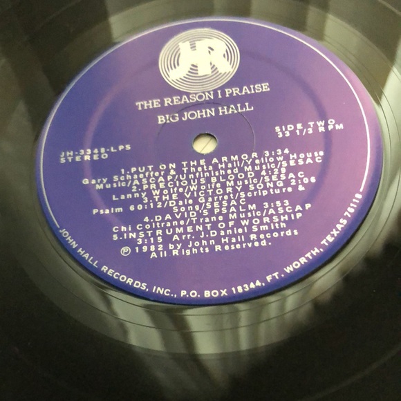 Big John Hall The Reason I Praise Vinyl Lp - Picture 1 of 9